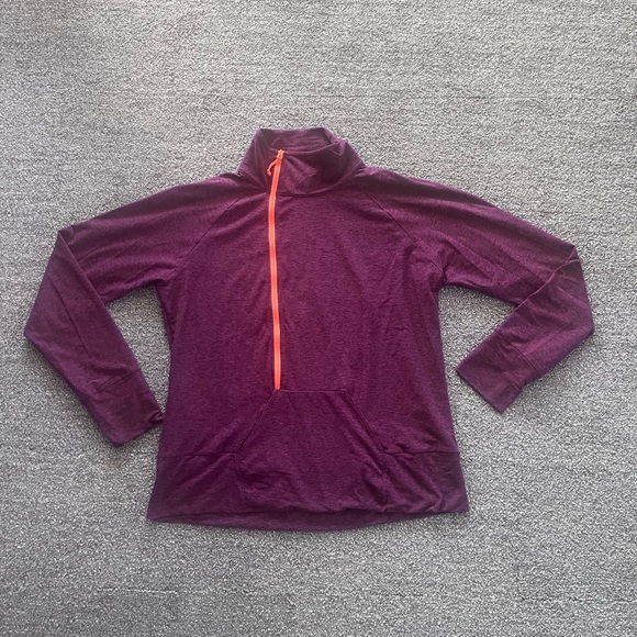 NWT Oiselle Magic Mile Half Zipper Long Sleeve Mock Neck Shirt XL - Picture 4 of 11